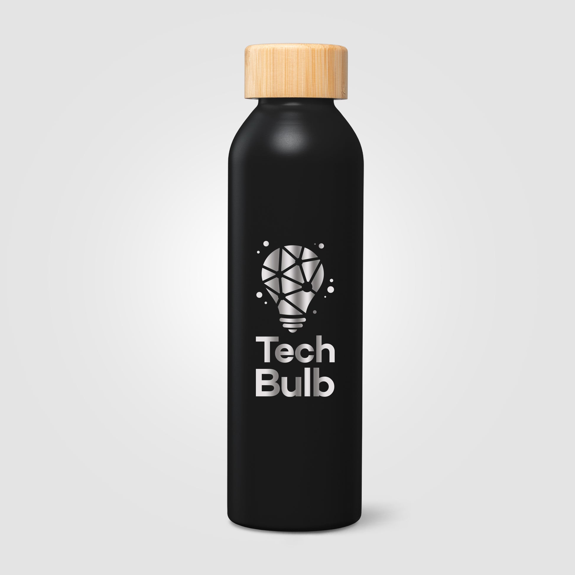 Eden Recycled Stainless Steel Bamboo Lid Water Bottle - 20 oz. - Laser Engraved-2