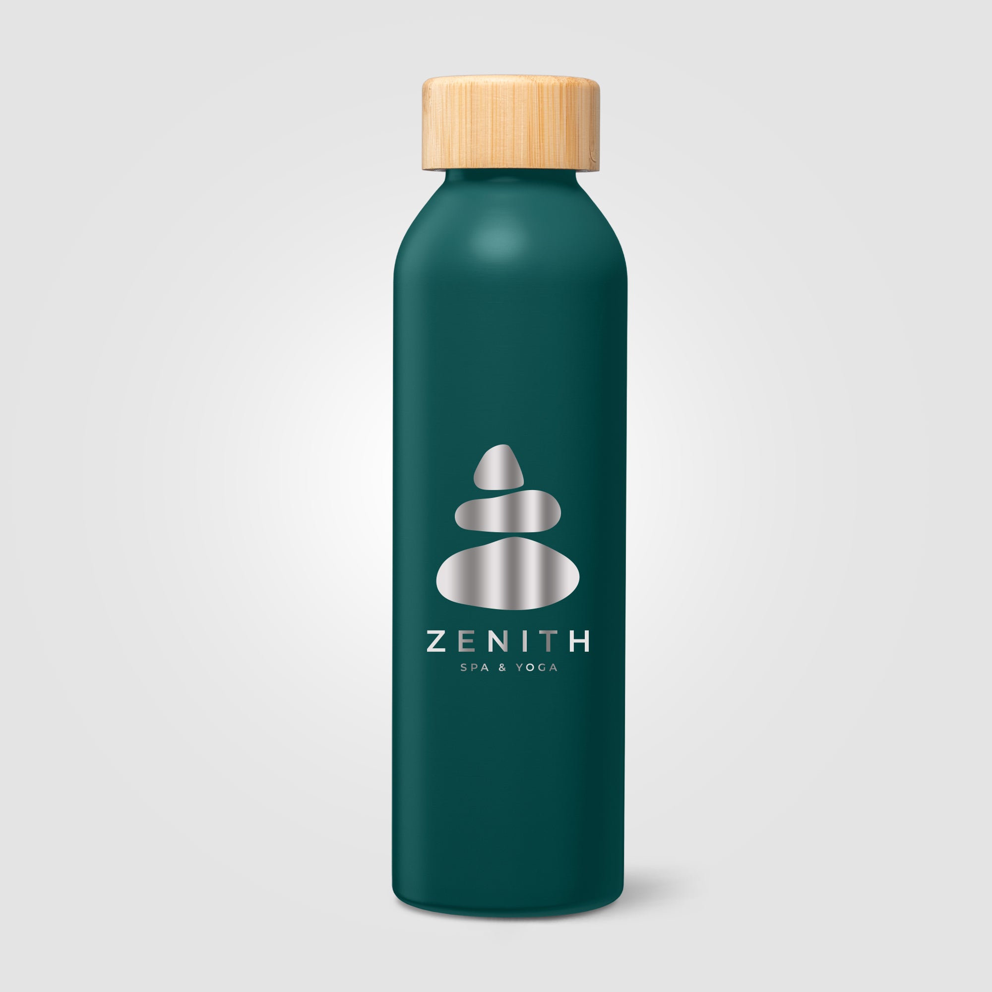 Eden Recycled Stainless Steel Bamboo Lid Water Bottle - 20 oz. - Laser Engraved-zoom-4