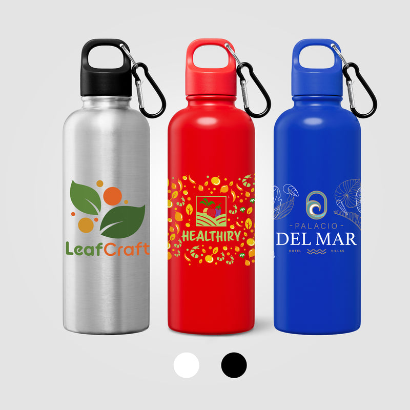 Portland Plus Recycled Stainless Steel Water Bottle - 25 oz. - ColorJet-zoom-