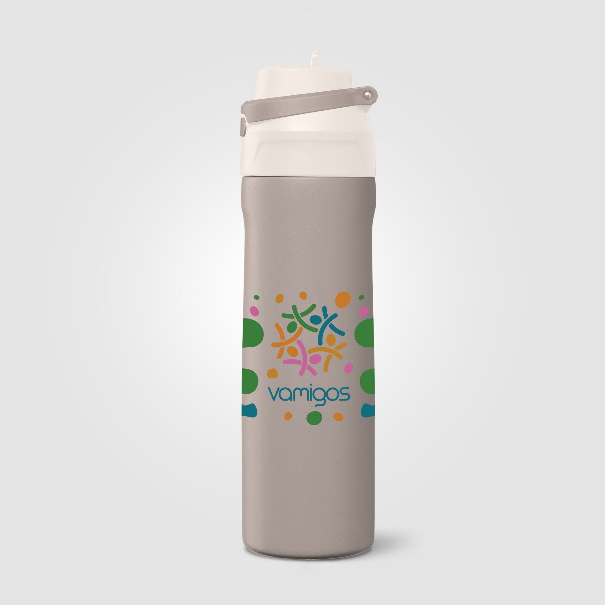 Lynk Recycled Stainless Steel Straw-Lid Leakproof Bottle - 23oz - ColorJet-zoom-2