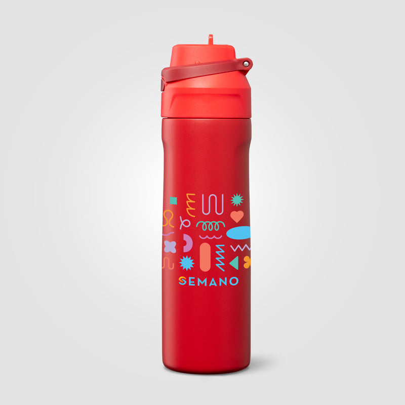 Lynk Recycled Stainless Steel Straw-Lid Leakproof Bottle - 23oz - ColorJet-zoom-