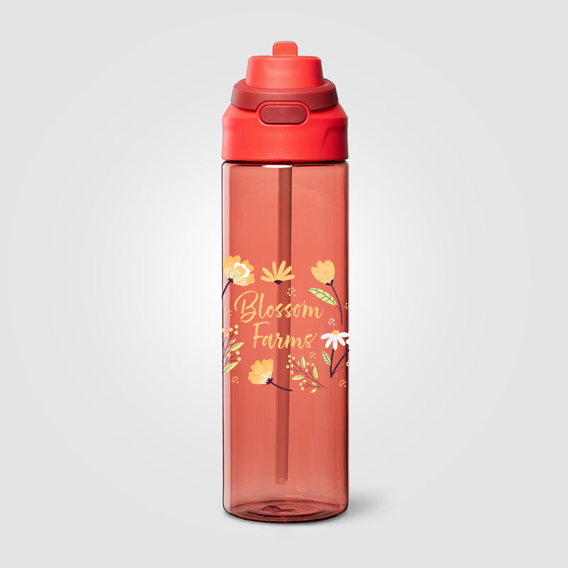 Lynk rPET Flip-Straw Single Wall Bottle - 28 oz. - ColorJet-zoom-