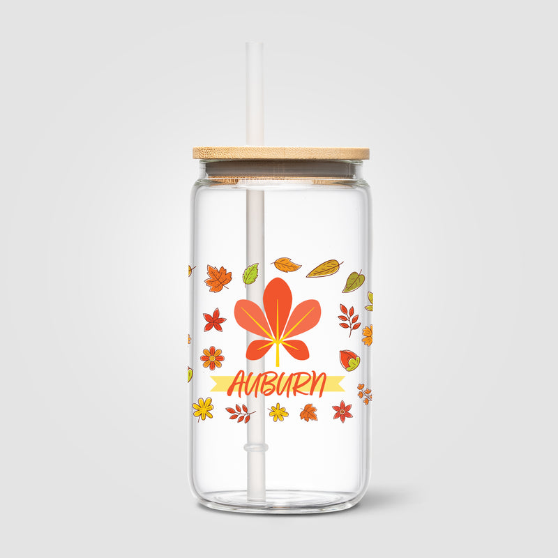 Cádiz Glass Bamboo Lid Tumbler - 17 oz. - ColorJet-zoom-