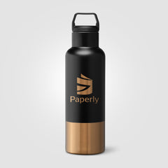 Image of the Auric Recycled Stainless Steel Vacuum Insulated Bottle - 22.5 oz. - Laser Engraved promotional product, SKU WKR-L.